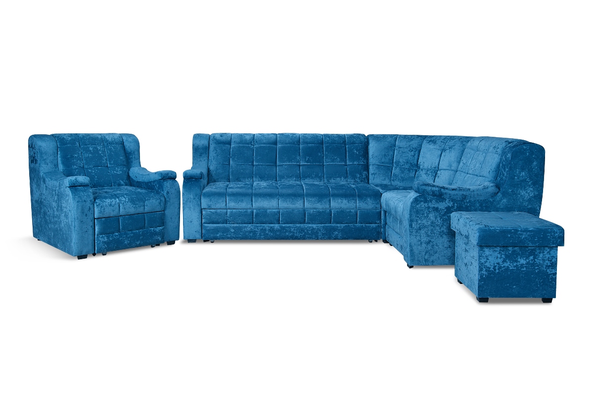Фото квадрат lux угловой диван +1 кресло кровать  от МебельОптТорг