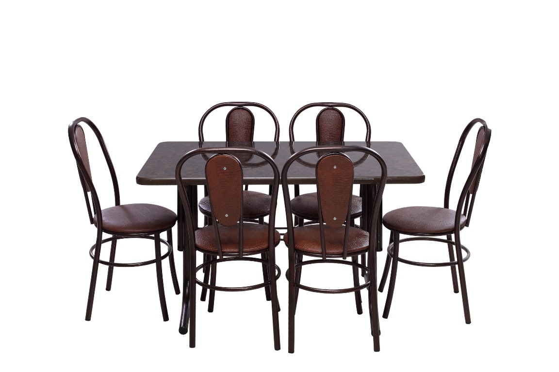 Фото стол венский + стул  венский мягкая спинка коричневый  от МебельОптТорг