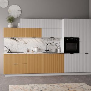 Кухня Мелисса Белый + Горчица